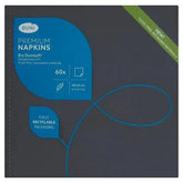 Duni Bio Dunisoft 60 Premium Napkins Black - Sets of 60  Adomoo